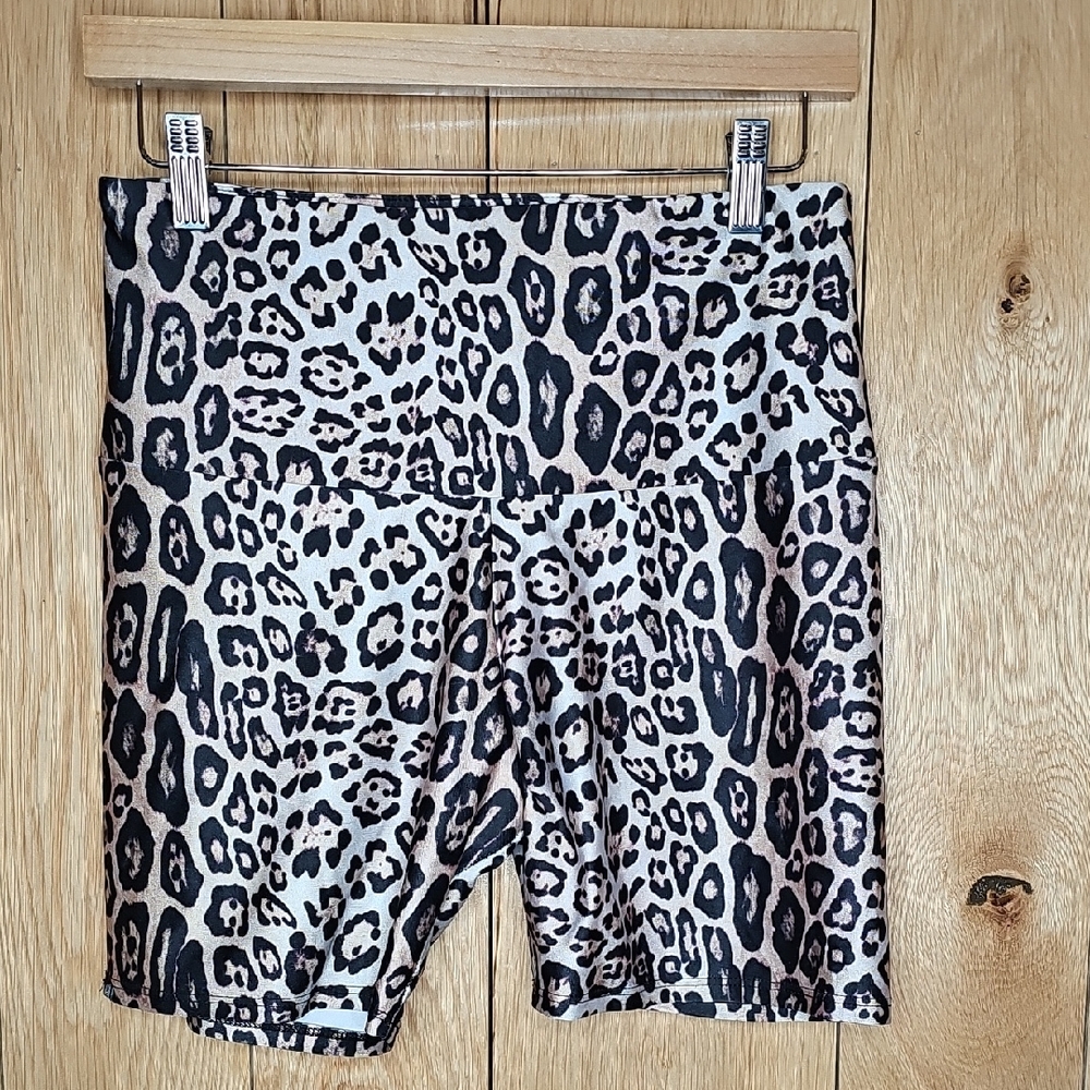 Leopard Print Women's Bike Shorts